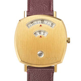  Shop Authentic Gucci Grip Quartz Gold Dial Maroon Leather Strap Watch For Women - YA157402 - Luxxuri