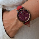  Shop Authentic Fossil Jacqueline Burgundy Dial Burgundy Leather Strap Watch for Women  - ES4099 - Luxxuri