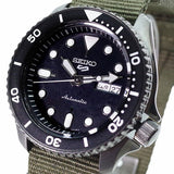  Shop Authentic Seiko 5 Sport Automatic Black Dial Green Nylon Strap Watch For Men - SRPD65K4 - Luxxuri