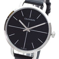  Shop Authentic Calvin Klein Even Black Dial Black Leather Strap Watch for Women  - K7B231CZ - Luxxuri
