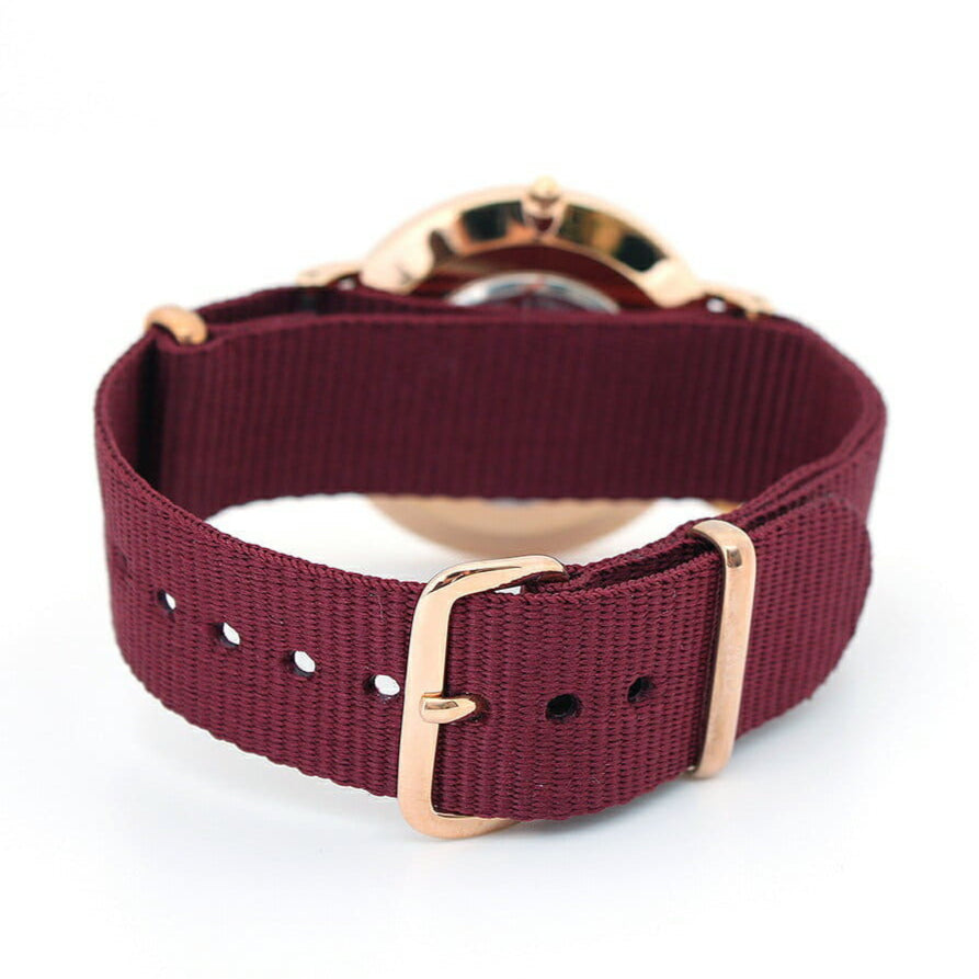 Shop Authentic Daniel Wellington Classic Roselyn White Dial Red NATO Strap Watch For Women - DW00100271 - Luxxuri