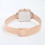  Shop Authentic Daniel Wellington Quadro Studio White Dial Rose Gold Mesh Strap Watch For Women - DW00100517 - Luxxuri