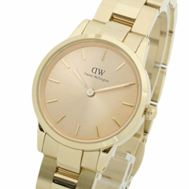  Shop Authentic Daniel Wellington Iconic Link Unitone Gold Dial Gold Steel Strap Watch For Women - DW00100403 - Luxxuri