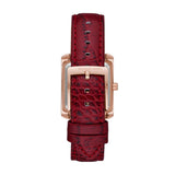  Shop Authentic Michael Kors Emery Quartz Diamonds Silver Dial Red Leather Strap Watch For Women - MK4689 - Luxxuri