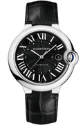  Shop Authentic Cartier Ballon Bleu De Cartier Black Dial Black Leather Strap Watch for Men - WSBB0003 - Luxxuri