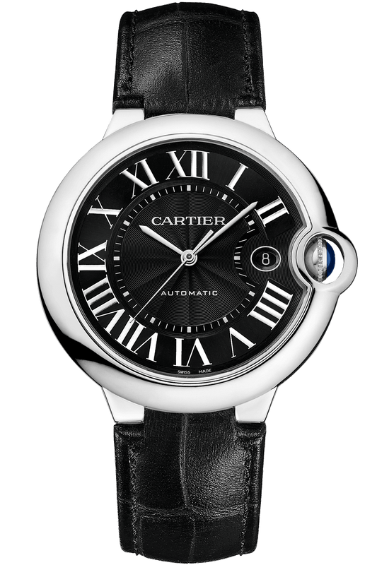  Shop Authentic Cartier Ballon Bleu De Cartier Black Dial Black Leather Strap Watch for Men - WSBB0003 - Luxxuri