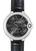  Shop Authentic Cartier Ballon Bleu De Cartier Black Dial Black Leather Strap Watch for Men - WSBB0003 - Luxxuri