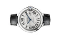  Shop Authentic Cartier Ballon Bleu de Cartier Silver Dial Black Leather Strap Watch for Men - WSBB0026 - Luxxuri