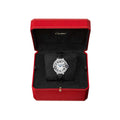  Shop Authentic Cartier Ballon Bleu De Cartier Silver Dial Black Leather Strap Watch for Women - WSBB0034 - Luxxuri