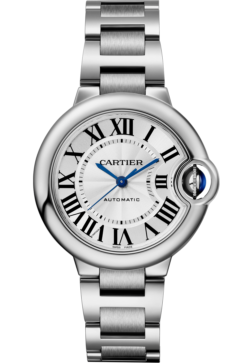  Shop Authentic Cartier Ballon Bleu De Cartier Silver Dial Silver Steel Strap Watch for Women - WSBB0044 - Luxxuri