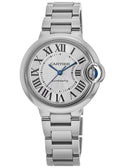  Shop Authentic Cartier Ballon Bleu De Cartier Silver Dial Silver Steel Strap Watch for Women - WSBB0044 - Luxxuri