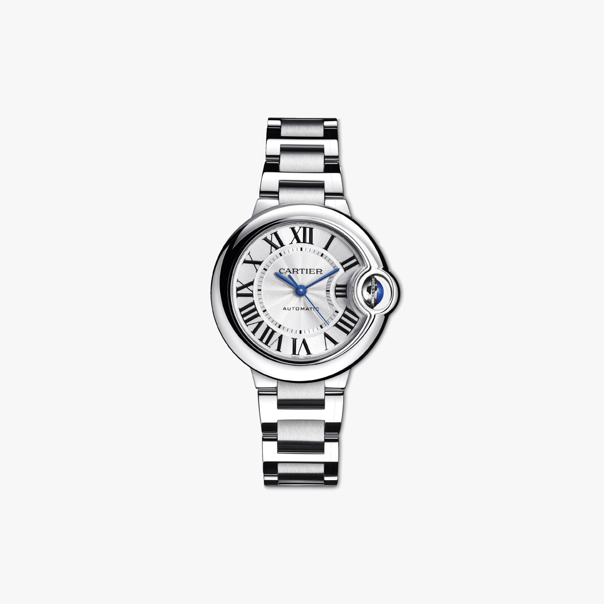  Shop Authentic Cartier Ballon Bleu De Cartier Silver Dial Silver Steel Strap Watch for Women - WSBB0044 - Luxxuri