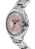  Shop Authentic Cartier Ballon Bleu de Cartier Pink Dial Silver Steel Strap Watch for Women - WSBB0046 - Luxxuri