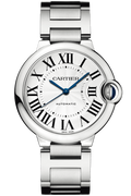  Shop Authentic Cartier Ballon Bleu De Cartier Silver Dial Silver Steel Strap Watch for Women - WSBB0048 - Luxxuri