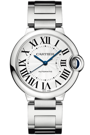  Shop Authentic Cartier Ballon Bleu De Cartier Silver Dial Silver Steel Strap Watch for Women - WSBB0048 - Luxxuri