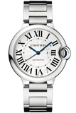  Shop Authentic Cartier Ballon Bleu De Cartier Silver Dial Silver Steel Strap Watch for Women - WSBB0048 - Luxxuri