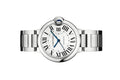  Shop Authentic Cartier Ballon Bleu De Cartier Silver Dial Silver Steel Strap Watch for Women - WSBB0048 - Luxxuri