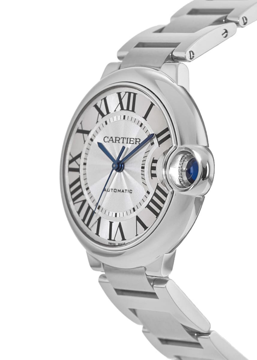  Shop Authentic Cartier Ballon Bleu De Cartier Silver Dial Silver Steel Strap Watch for Women - WSBB0048 - Luxxuri