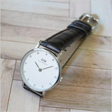  Shop Authentic Daniel Wellington York White Dial Brown Leather Strap Watch For Women - DW00100069 - Luxxuri