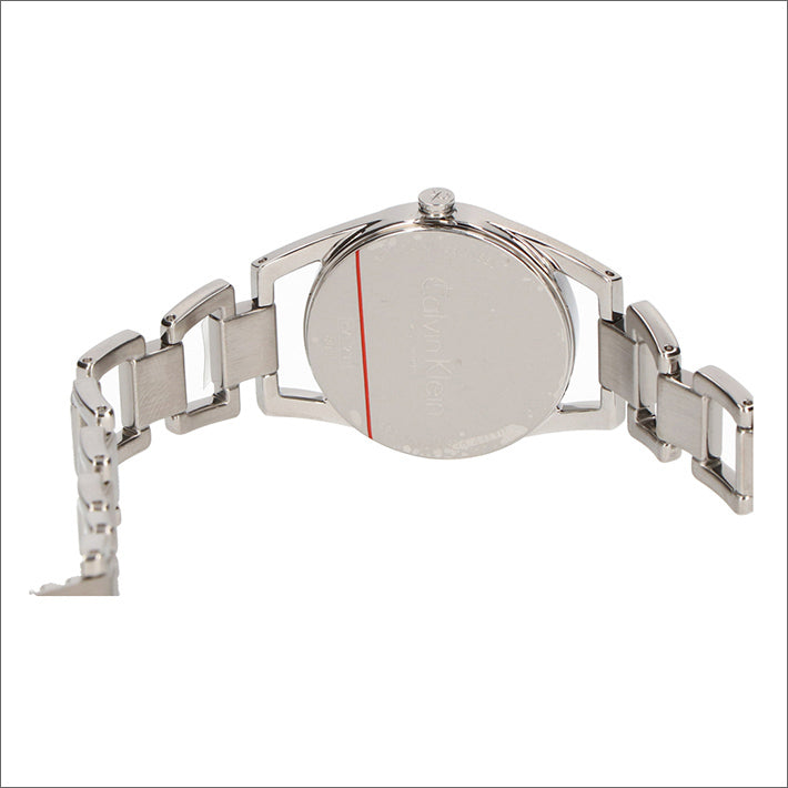  Shop Authentic Calvin Klein Dainty Black Dial Silver Steel Strap Watch for Women - K7L23141 - Luxxuri