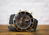  Shop Authentic Breitling Superocean Heritage B01 Chronograph 44 Black Dial Black Mesh Bracelet Watch for Men - UB01621A1M1S1 - Luxxuri