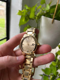  Shop Authentic Burberry The City Gold Dial Gold Steel Strap Watch for Women - BU9033 - Luxxuri