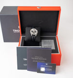 Shop Authentic Tag Heuer Carrera Chronograph 60th Anniversary Silver Dial Black Leather Strap Watch for Men - CBK221H.FC8317 - Luxxuri