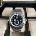  Shop Authentic Tag Heuer Formula 1 Automatic Black Dial Silver Steel Strap Watch for Men - WAZ2012.BA0842 - Luxxuri