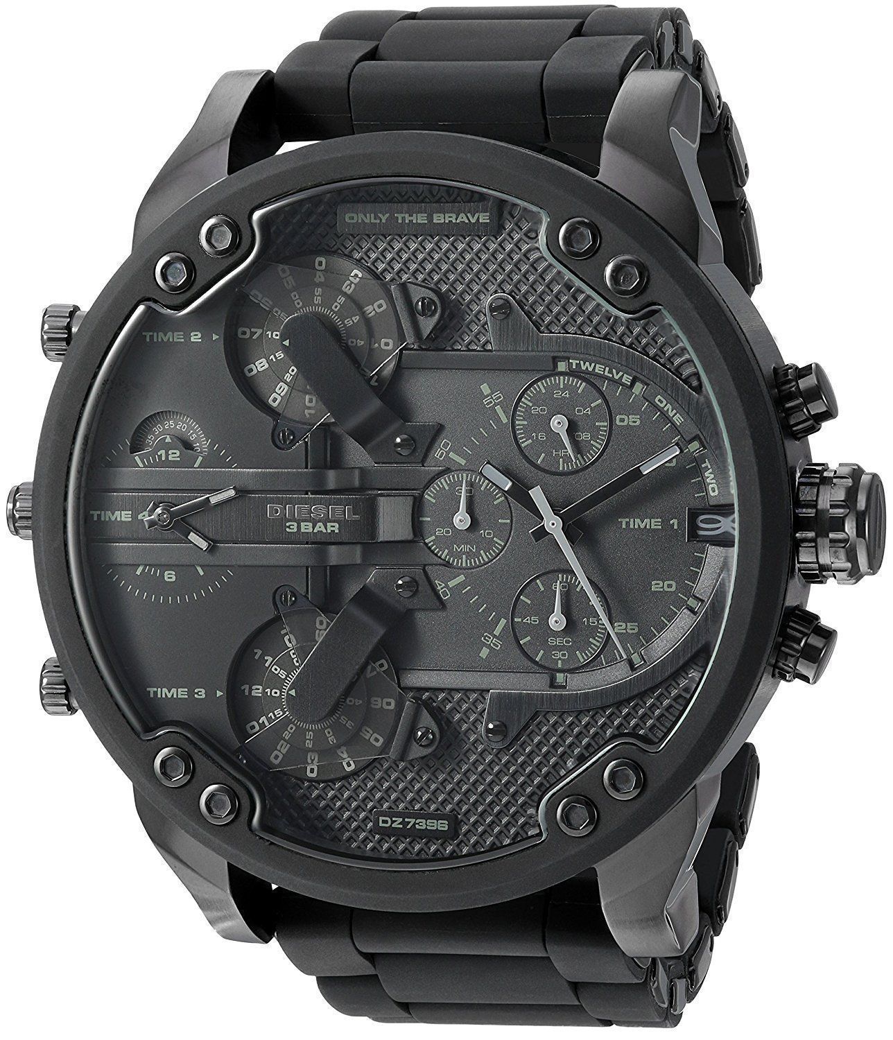  Shop Authentic Diesel Mr Daddy 2.0 Chronograph Black Dial Black Stainless Steel Watch For Men - DZ7396 - Luxxuri