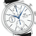  Shop Authentic IWC Portofino Chronograph White Dial Black Leather Strap Watch for Men - IW391024 - Luxxuri