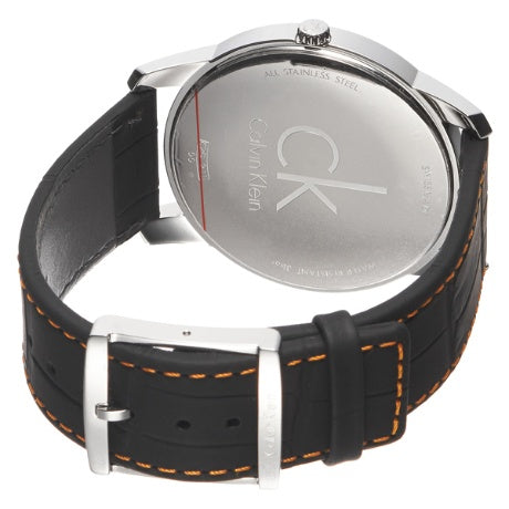 Shop Authentic Calvin Klein City Black Dial Black Leather Strap Watch for Men - K2G211C1 - Luxxuri