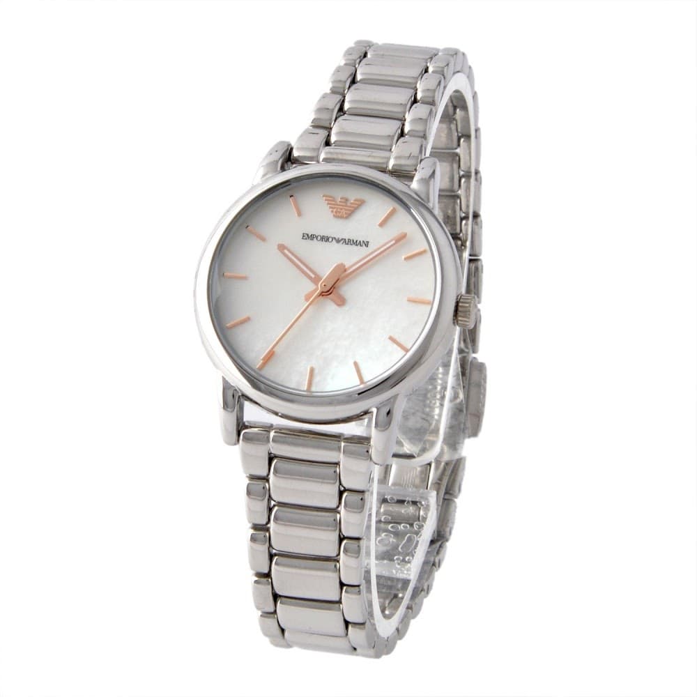  Shop Authentic Emporio Armani Quartz White Dial Silver Steel Strap Watch For Men - AR90000 - Luxxuri