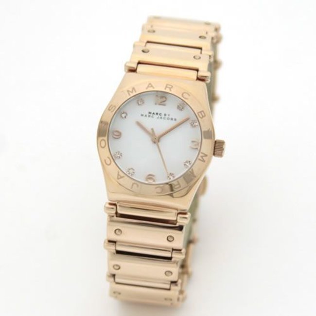 Shop Authentic Marc Jacobs Amy White Dial Rose Gold Steel Strap Watch for Women - MBM8559 - Luxxuri