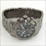  Shop Authentic Marc Jacobs Larry Chronograph Black Dial Grey Steel Strap Watch for Men - MBM5051 - Luxxuri