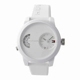  Shop Authentic Tommy Hilfiger Denim White Dial White Rubber Strap Watch for Men - 1791558 - Luxxuri