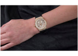  Shop Authentic Guess Princess Crystals Gold Dial Black Silicone Strap Watch For Women - GW0439L2 - Luxxuri