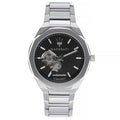  Shop Authentic Maserati Stile Skeleton Automatic Black Dial Silver Steel Strap Watch For Men - R8823142002 - Luxxuri