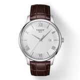  Shop Authentic Tissot T Classic Tradition Silver Dial Brown Leather Strap Watch For Men - T063.610.16.038.00 - Luxxuri
