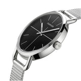  Shop Authentic Calvin Klein Even Black Dial Silver Mesh Bracelet Watch for Women - K7B23121 - Luxxuri