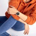  Shop Authentic Calvin Klein Even Black Dial Silver Mesh Bracelet Watch for Women - K7B23121 - Luxxuri