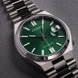  Shop Authentic Citizen Tsuyosa Automatic Green Dial Silver Steel Strap Watch For Men - NJ0150-81X - Luxxuri