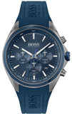  Shop Authentic Hugo Boss Distinct Blue Dial Blue Rubber Strap Watch for Men - 1513856 - Luxxuri