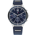  Shop Authentic Tommy Hilfiger Eve Chronograph Quartz Blue Dial Blue Rubber Strap Watch For Women - 1782281 - Luxxuri