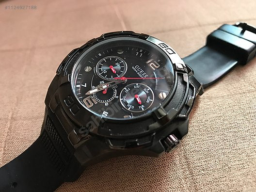  Shop Authentic Guess Genesis Quartz Black Dial Black Silicone Strap Watch For Men - W1254G2 - Luxxuri