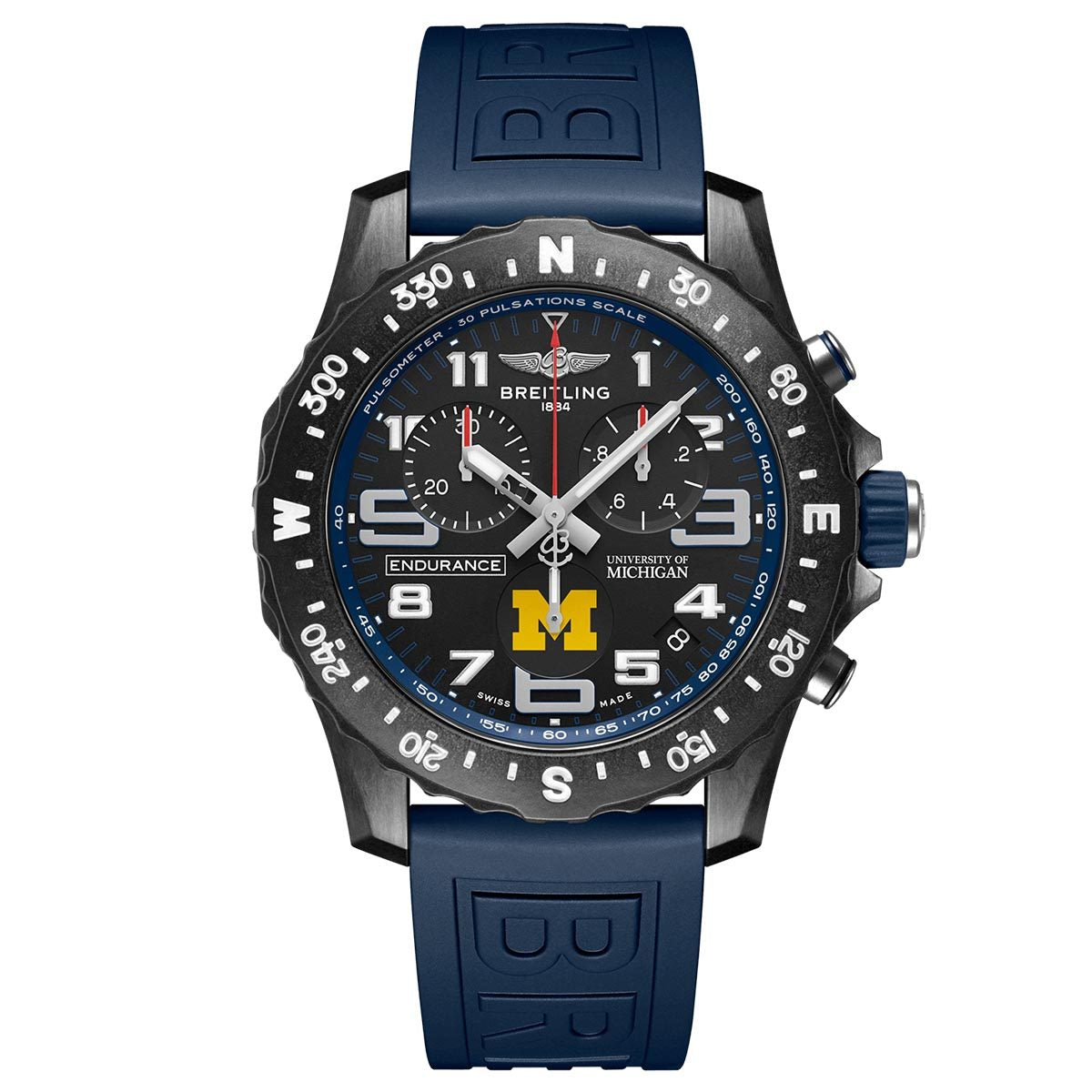 Shop Authentic Breitling Endurance Pro University Black Dial Blue Rubber Strap Watch for Men - X823101C1B1S1 - Luxxuri