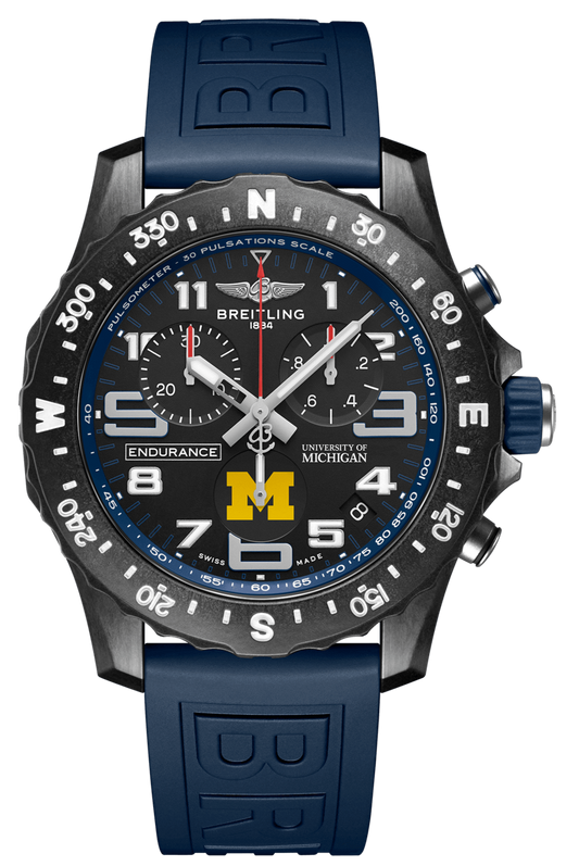  Shop Authentic Breitling Endurance Pro University Black Dial Blue Rubber Strap Watch for Men - X823101C1B1S1 - Luxxuri