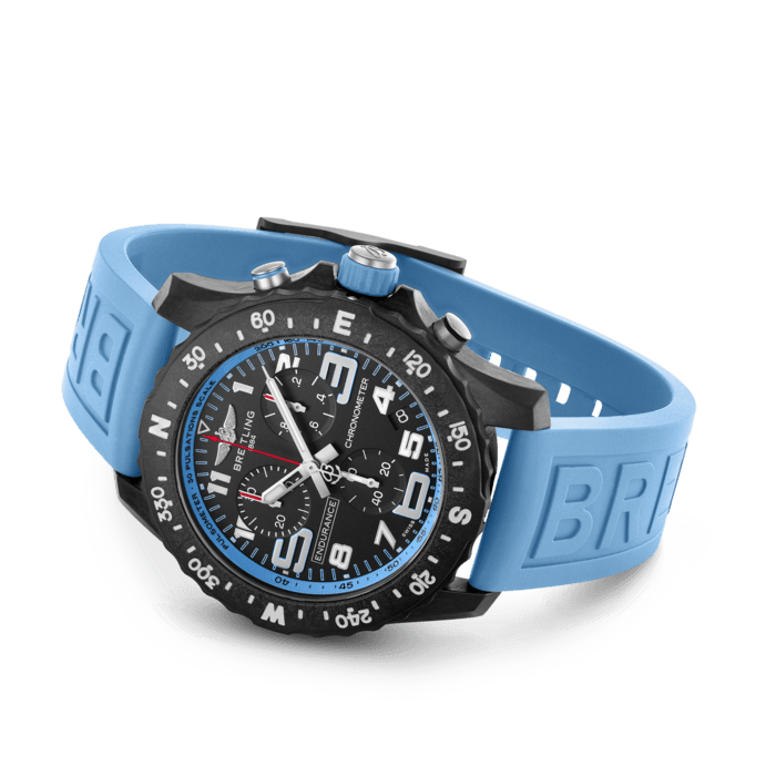  Shop Authentic Breitling Endurance Pro Black Dial Light Blue Rubber Strap Watch for Men - X82310281B1S1 - Luxxuri