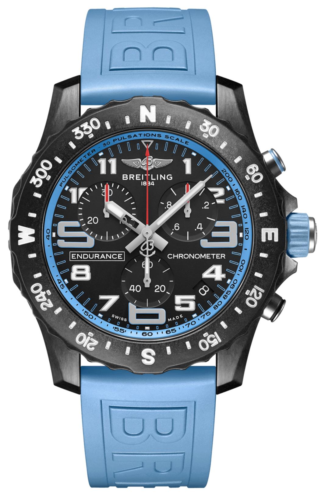  Shop Authentic Breitling Endurance Pro Black Dial Light Blue Rubber Strap Watch for Men - X82310281B1S1 - Luxxuri