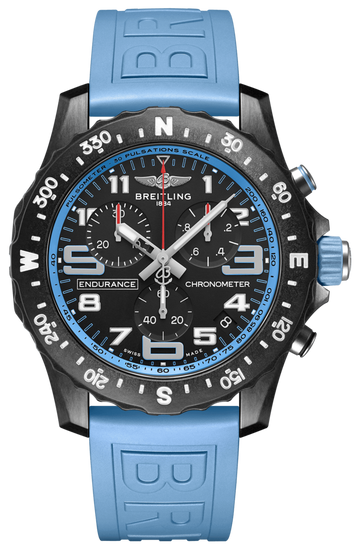  Shop Authentic Breitling Endurance Pro Black Dial Light Blue Rubber Strap Watch for Men - X82310281B1S1 - Luxxuri