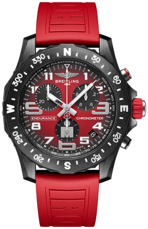  Shop Authentic Breitling Endurance Pro Ironman Red Dial Red Rubber Strap Watch for Men - X823109A1K1S1 - Luxxuri